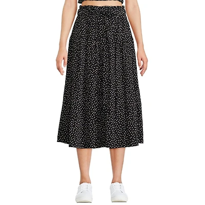 George Women's Button Front Midi Skirt