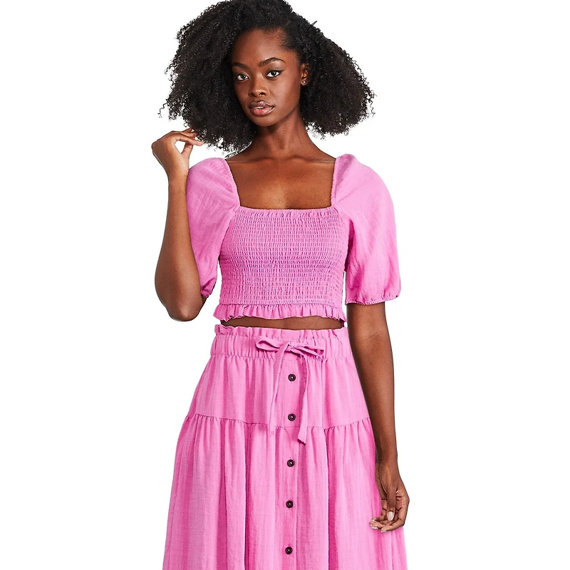 George Women's Smocked Bodice Top