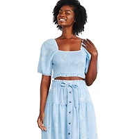 George Women's Smocked Bodice Top