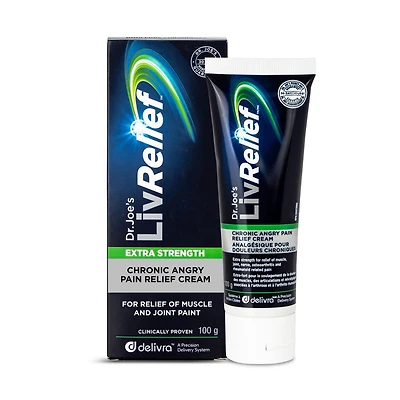 LivRelief extra forte analgésique pour la douleur chronique, 100g Crème anti-douleur puissante