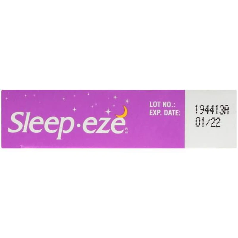 Sleep-eze Extra Strength Nighttime Sleep Aid Coated Caplets, 20 Coated caplets and safety sealed