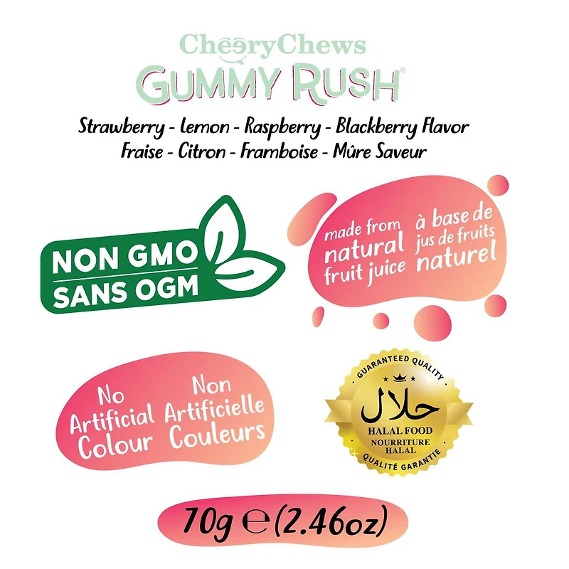 Gummy Rush - Gummy Unicorn 70g/2.46oz Quantité - 70g/2.46oz