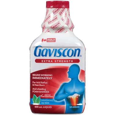 Gaviscon Extra Fort Menthe Glacée Apaisante, 600 ml