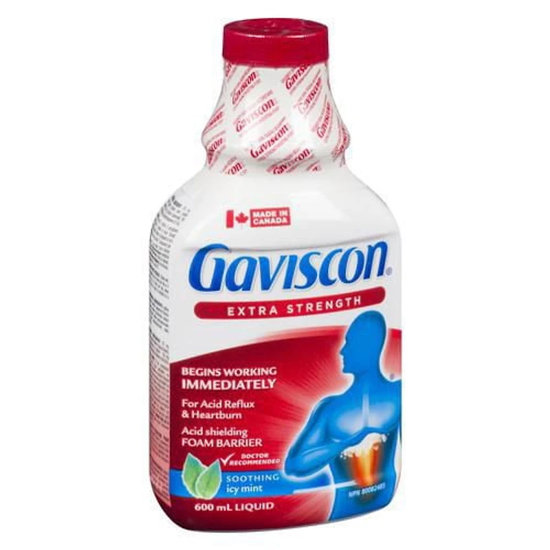 Gaviscon Extra Strength Soothing Icy Mint, 600 ml
