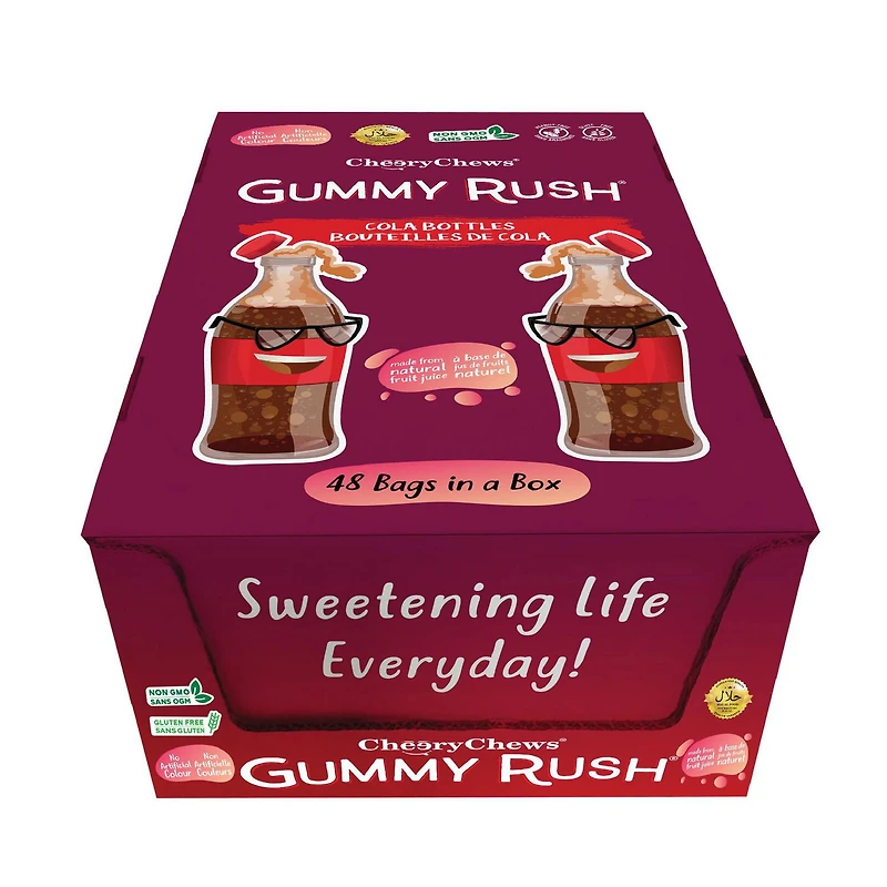 Gummy Rush - Bouteilles de Cola 70g/ 2.46oz Quantité - 70g/2.46oz