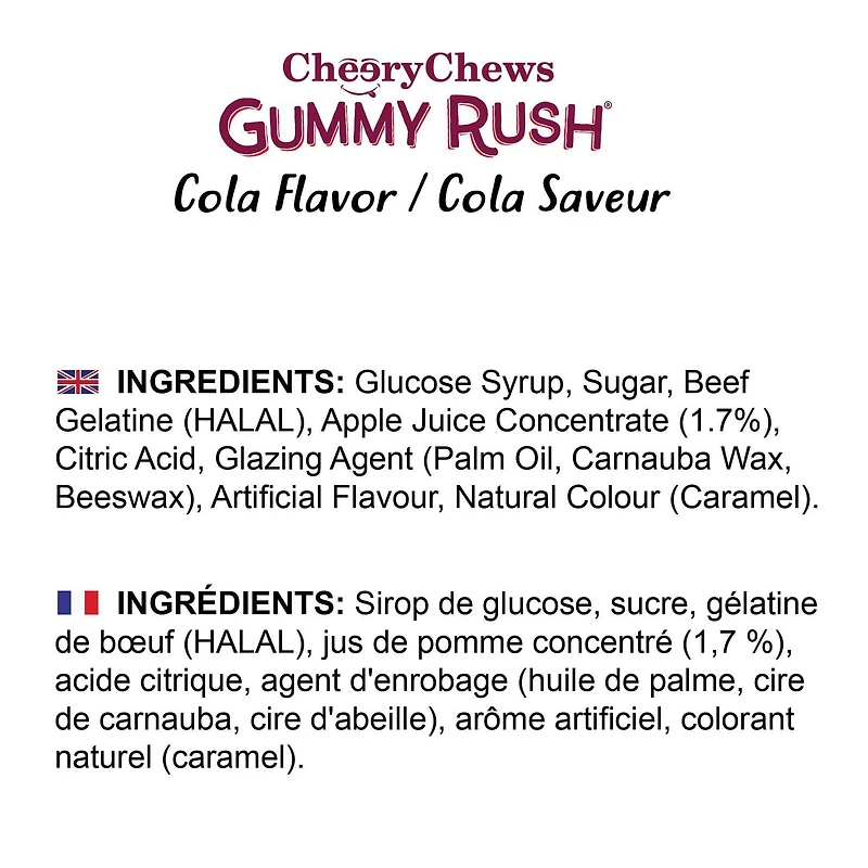 Gummy Rush - Bouteilles de Cola 70g/ 2.46oz Quantité - 70g/2.46oz
