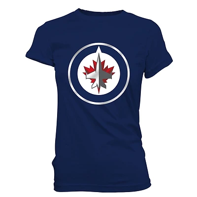 LNH Les Canucks De Vancouver T-shirt Manches Courtes logo de l'équipe pour femmes