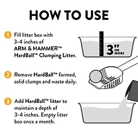 ARM & HAMMER Hardball, Litière Agglomérante Légère, Nettoyage Facile et Sans Dégât, 4,76 KG 4,76 KG