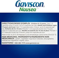 GAVISCON NAUSEA GINGER TAB