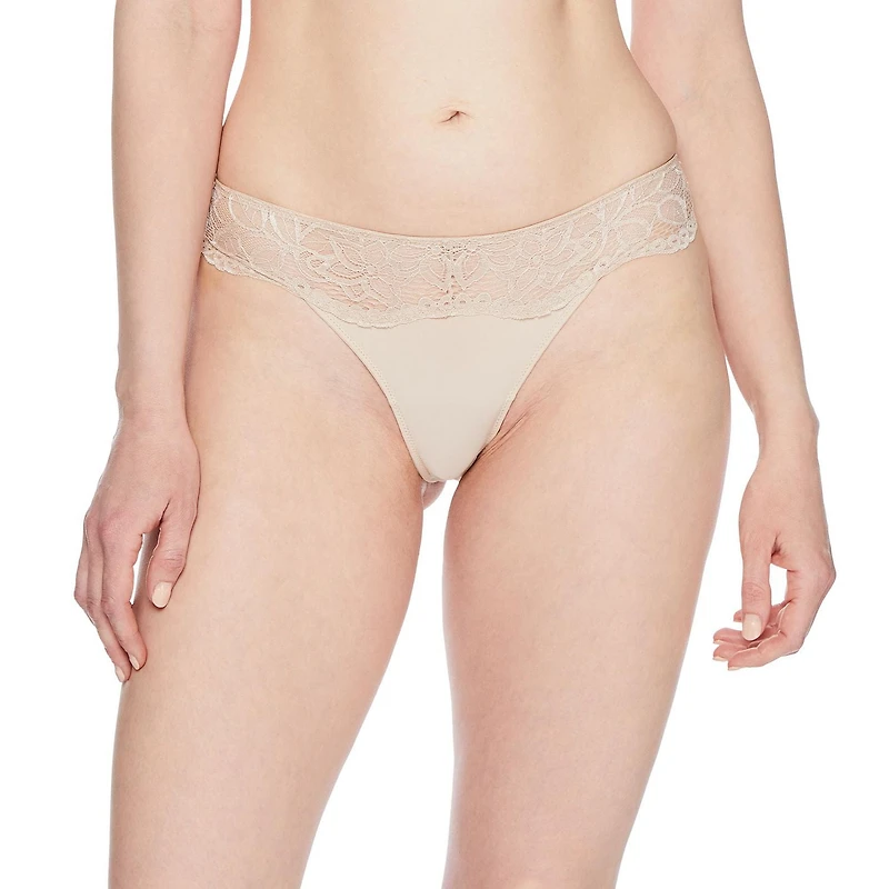 Lot de 2 tangas en dentelle George pour femmes Tailles P-TG
