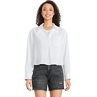 Chemise surdimensionnée écourtée George pour femmes