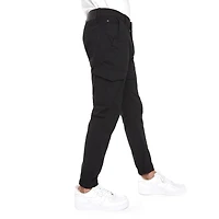 Dark Black Men's Comfort Stretch Cargo Joggers