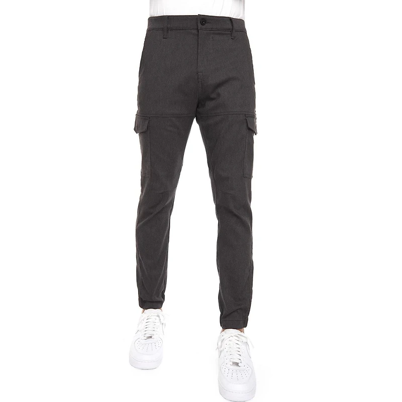Jogger Cargo Dark Black extensible pour homme