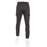 Jogger Cargo Dark Black extensible pour homme