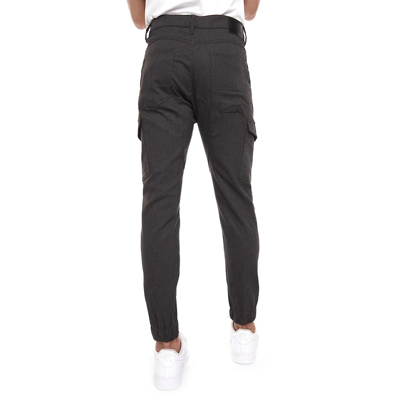 Jogger Cargo Dark Black extensible pour homme