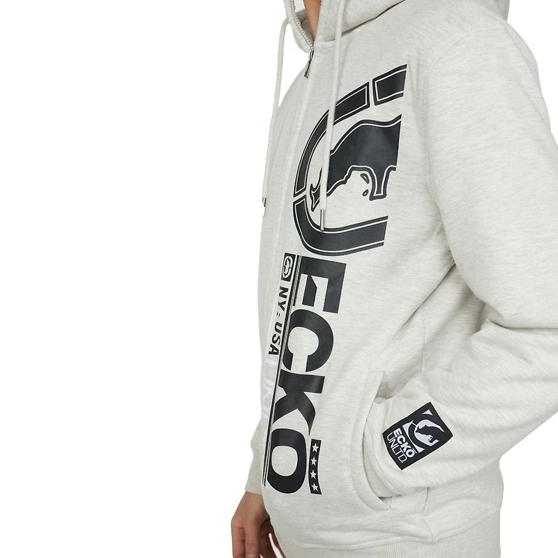 Ecko Unltd. Sweat à capuche zippé en sherpa pour homme