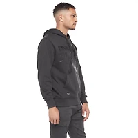 Chandail manches longues à capuchon Dark Black pour hommes