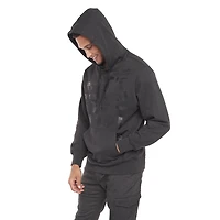 Chandail manches longues à capuchon Dark Black pour hommes