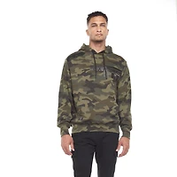 Chandail manches longues à capuchon Dark Black pour hommes