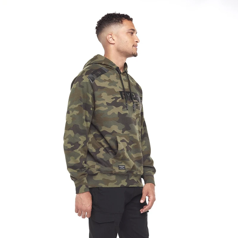 Chandail manches longues à capuchon Dark Black pour hommes