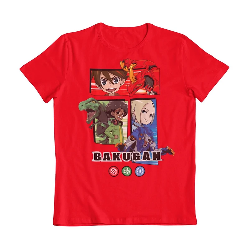 Bakugan T-Shirt col rond à manches courtes pour garçon