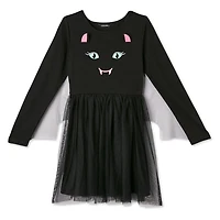 Robe en maille avec chauves-souris George pour filles