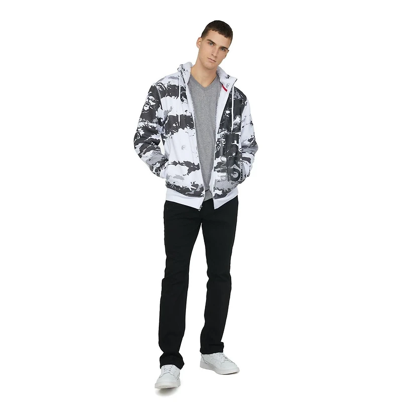 Ecko Unltd. Sweat à capuche zippé en sherpa pour homme