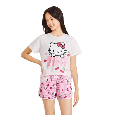 Hello Kitty Girls' Two Piece Dolphin Short Set