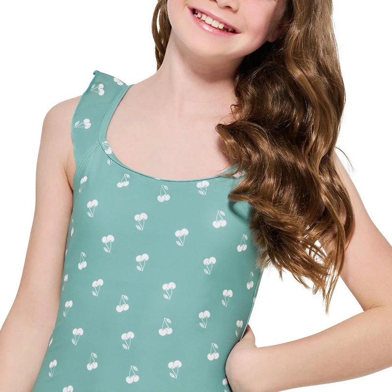 Maillot de bain une pièce imprimé avec bretelles à volants pour fille Summer Flirtt