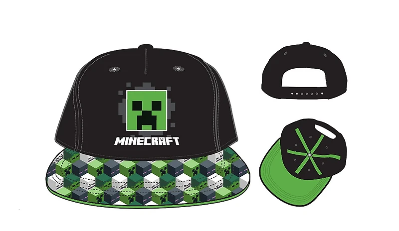 Chapeau Snapback Minecraft souse licence