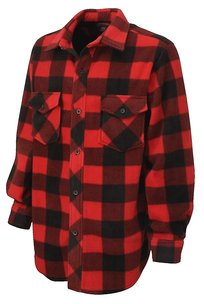 TOUGH DUCK Men's Buffalo Check Fleece Shirt