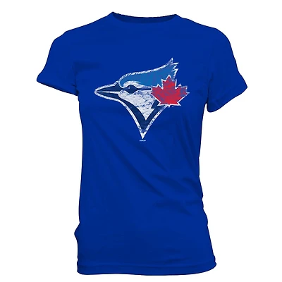 MLB Blue Jays Ladies short Sleeves Crew Neck Tee.