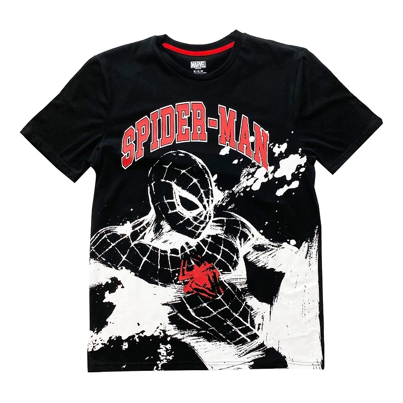 Men's Marvel Spider Man Varsity Short Sleeve T-Shirt