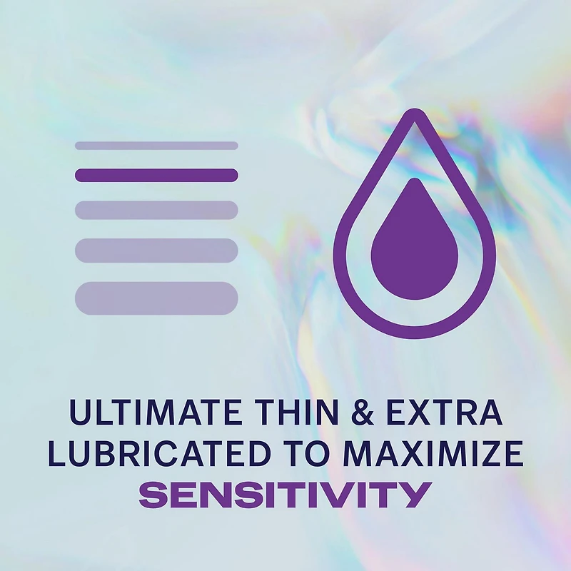 Condoms DurexMD Invisible XL Extrêmement minces | Extra lubrifiés | 8 condoms