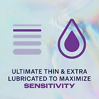 Condoms DurexMD Invisible XL Extrêmement minces | Extra lubrifiés | 8 condoms