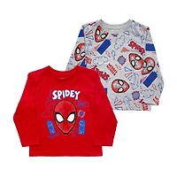 Ensemble de 2 hauts à manches longues Spidey Marvel pour tout-petits garçons