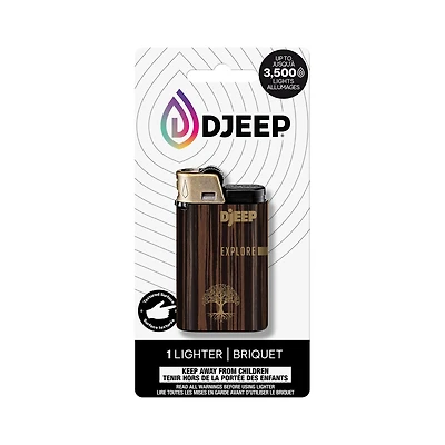 DJEEP Pocket Lighters, BOLD Collection Textured Metallic, Unique Lighters