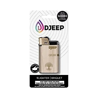 Briquets de poche DJEEP, Collection BOLD métallique texturée, briquets uniques