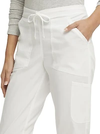 Scrubstar Women's Core Essentials Stretch Poplin Drawstring Scrub Pant