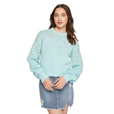 Chandail à motif jacquard No Boundaries pour femmes