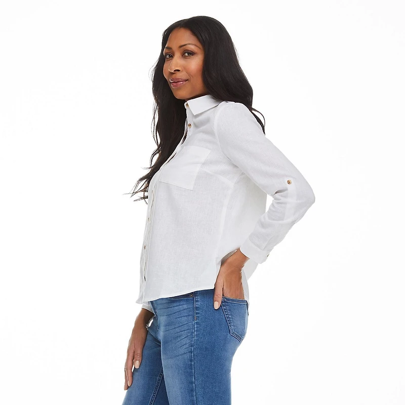 Chemise à revers roulés Penmans pour femmes