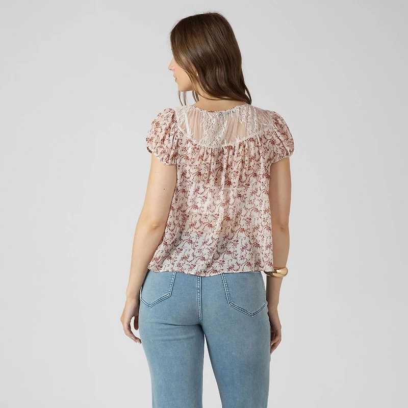 Devoted,Tie Front Top