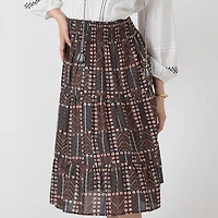 Devoted, Smocked Waist Skirt, Sizes XS-XL