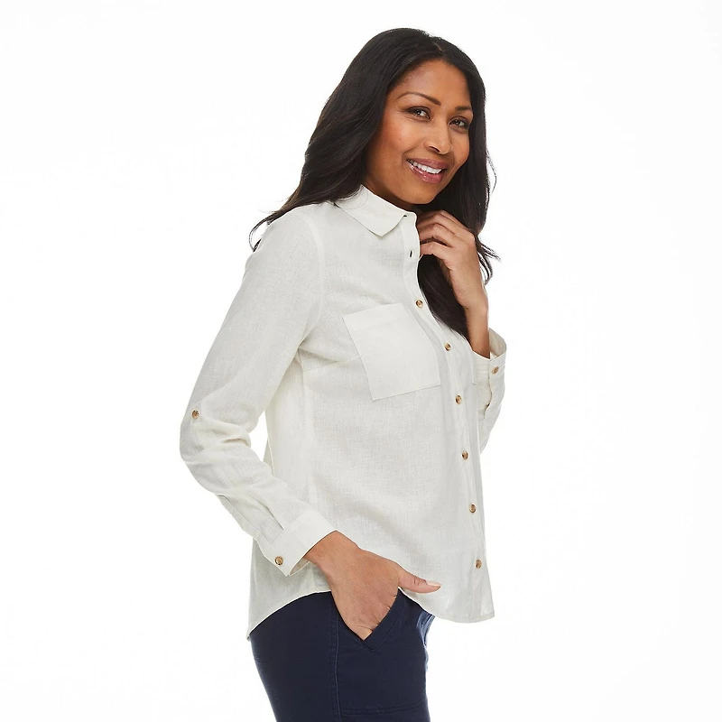 Chemise à revers roulés Penmans pour femmes
