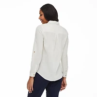 Chemise à revers roulés Penmans pour femmes