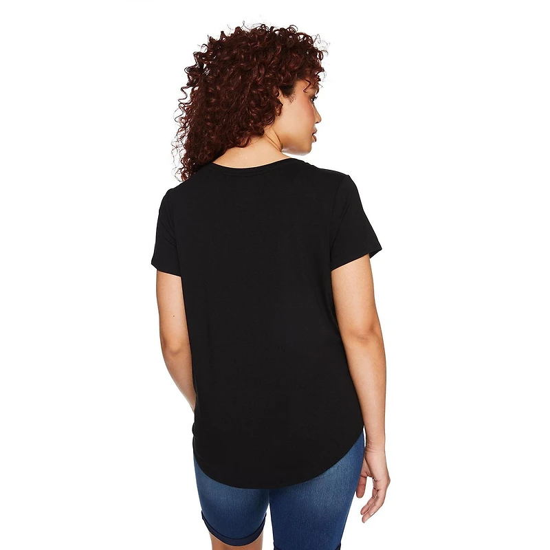 T-shirt de coupe tunique à manches courtes Paisley Sky Maternité