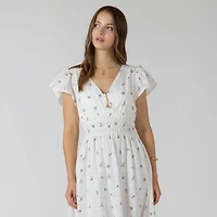 Devoted, Wrap Front Tiered Midi Dress, Sizes XS-XL
