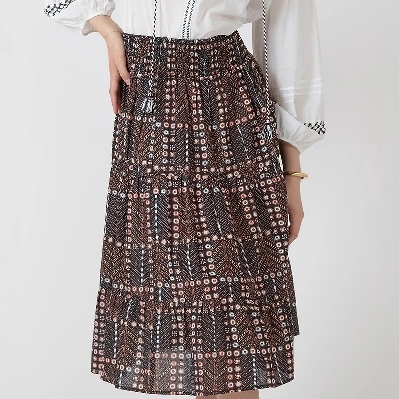 Devoted, Smocked Waist Skirt, Sizes XS-XL
