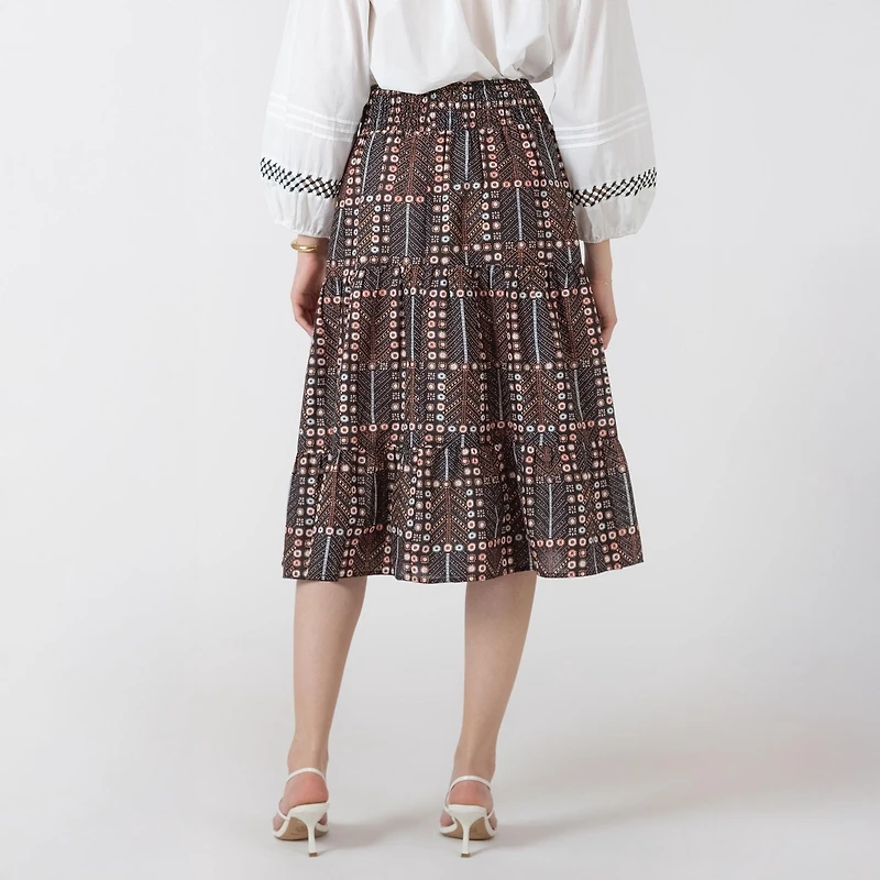 Devoted, Smocked Waist Skirt, Sizes XS-XL