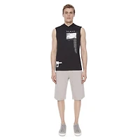 Débardeur à Capuche pour Homme Dark Black